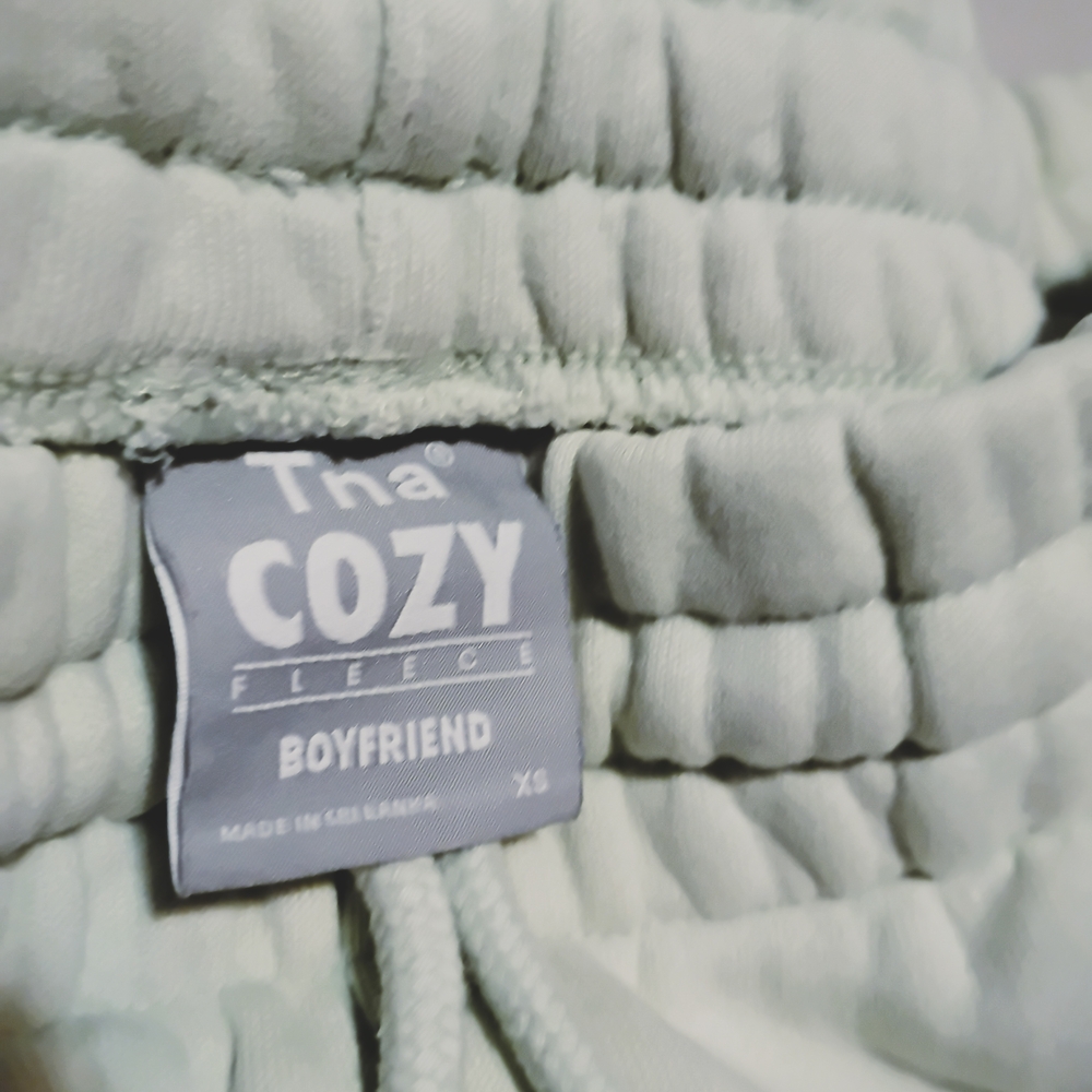 TNA | Cozy Boyfriend 5" | Silver Sage Green Shorts | XS | NWOT - Picture 7 of 8